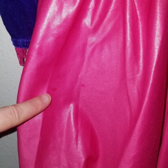 Teapot Tea Party Dress Costume Tween Girl XL 12-14 Pink Purple Yellow Bubble Hem - Picture 9 of 10